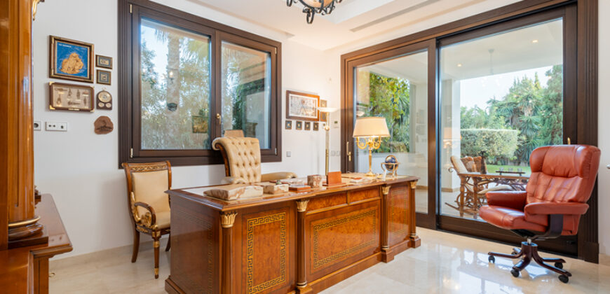 This spectacular newly built villa on the beach, Casasola, Estepona