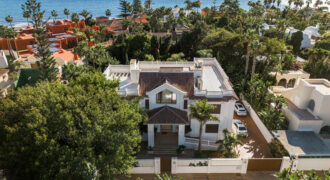 This spectacular newly built villa on the beach, Casasola, Estepona